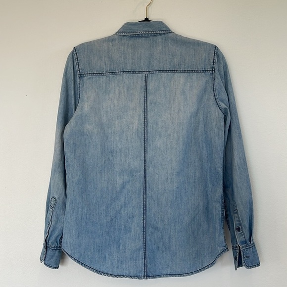 JOE FRESH Women's Long Sleeve Button-Down Denim Shirt Size S - Picture 6 of 9